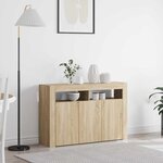 vidaXL Buffet Chêne Sonoma 116 x 30 x 75 cm Bois d'ingénierie
