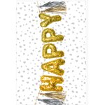 Carte Signature Happy Guirlande - 11 5 X 17cm - Draeger paris
