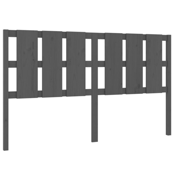 vidaXL Tête de lit Gris 165 5x4x100 cm Bois massif de pin