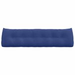vidaXL Coussin de Dos Bleu police 180 x 24 x 50 cm Velours
