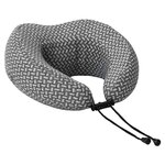 vidaXL Oreiller de Voyage pour le Cou Gris 30 x 28 x 14 cm Polyester