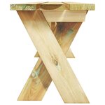 vidaXL Banc de jardin 220 cm Bois de pin imprégné