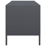 vidaXL Meuble TV anthracite 101 5x39x43 5 cm acier laminé à froid