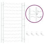 vidaXL Casier à bouteilles pour 72 bouteilles Blanc Métal