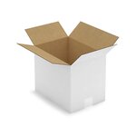 Caisse carton blanche simple cannelure raja 31x22x25 cm (lot de 25)