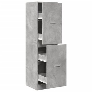 vidaXL Armoire d'apothicaire gris béton 40x41x144 5 cm bois ingénierie