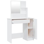 vidaXL Ensemble de coiffeuse Blanc brillant 86 5x35x136 cm
