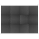 vidaXL Tapis de sol de piscine 12 Pièces Noir 4 32 ㎡ Mousse EVA