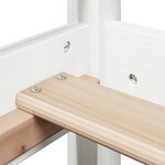 vidaXL Cadre de lit avec toit sans matelas blanc 80x200 cm