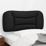 vidaXL Coussin de tête de lit Hvar noir 90 cm similicuir