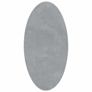 vidaXL Tapis HUARTE Gris 80 x 150 cm Polyester