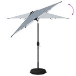 vidaXL Parasol de jardin avec lampes LED 230 x 230 cm Polyester