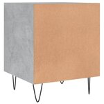 vidaXL Tables de chevet 2 Pièces gris béton 40x40x50 cm bois d’ingénierie