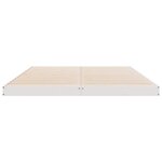vidaXL Cadre de lit surélevé Blanc 140 x 210 cm Bois de pin massif