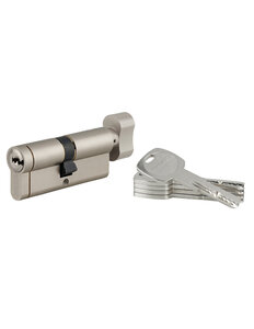 THIRARD - Cylindre à bouton Transit 1 40Bx40mm nickelé 5 clés - THIRARD