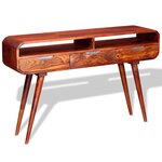 vidaXL Table console Bois massif 120x30x75 cm