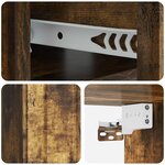 vidaXL Cabinet de chevet mural Chêne fumé 49 x 34 5 x 24 cm