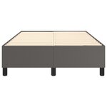 vidaXL Cadre de lit à ressorts gris 120x200 cm similicuir