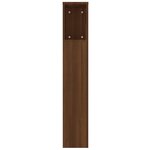 vidaXL Armoire de tête de lit Chêne marron 220x18 5x104 5 cm