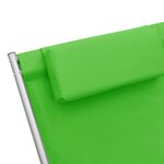 vidaXL Chaises à bascule lot de 2 Acier Vert