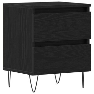 vidaXL Cabinet de chevet Chêne noir 40 x 35 x 50 cm Bois d'ingénierie