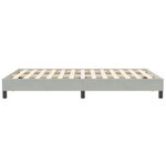 vidaXL Cadre de lit sans matelas gris clair 120x210 cm velours
