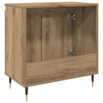 vidaXL Armoire de salle de bain chêne artisanal 58x33x60 cm