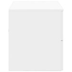 vidaXL Meuble de Salle de Bain Suspendu Blanc 62 5 x 44 5 x 50 cm