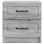 vidaXL Cabinet de chevet avec tiroir Sonoma gris 43 x 34 5 x 44 5 cm
