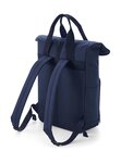 Sac à dos urbain rolltop et poignées - 14 litres - BG118 - bleu marine