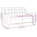 vidaXL Ensemble de canapés 3 Pièces avec coussins Marron Velours