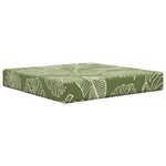 vidaXL Coussin de canapé d'extérieur Polyester Modèle feuille