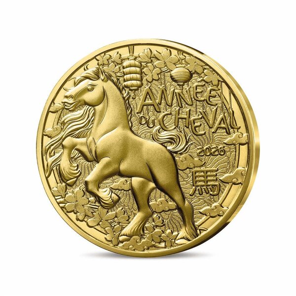 Année du cheval Monnaie de 1/4€