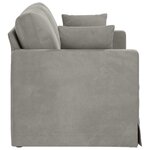 vidaXL Canapé Gris clair 138 x 78 x 80 cm Velours