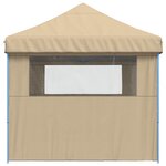 vidaXL Tente de fête 292 x 580 x 315 cm Beige Tissu Oxford