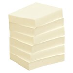 Bloc 100 notes repositionnables jaunes format 50 x 40 mm - maxiburo - lot de 12