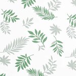vidaXL Coussins de banc jardin lot de 2 motif de feuilles tissu Oxford