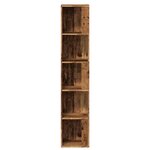 vidaXL Armoire d'angle vieux bois 33x33x165 cm bois d'ingénierie