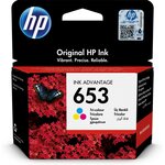 Cartouche d'encre originale 653 Advantage tricolor Cyan  Magenta  Jaune HP