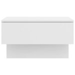Vidaxl tables de chevet murales 2 pièces blanc