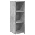 vidaXL Buffet gris béton 30x41x93 cm bois d'ingénierie