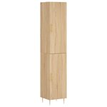 vidaXL Buffet haut Chêne sonoma 34 5x34x180 cm Bois d'ingénierie