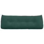 vidaXL Coussin de Dos Vert foncé 140 x 24 x 50 cm Velours