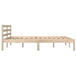 vidaXL Cadre de lit sans matelas bois de pin massif 140x190 cm