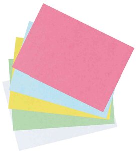 Paquet de 100 fiches Bristol 170g format A6 Unie Bleu HERLITZ