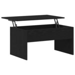 vidaXL Table basse Chêne noir 80 x 50.5 x 41.5 cm Bois d'ingénierie