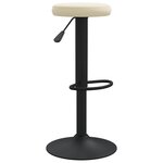 vidaXL Tabourets de bar lot de 2 crème velours