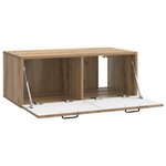vidaXL Meuble TV mural 78 5 x 41 x 30 cm Chêne artisanal
