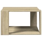 vidaXL Table basse chêne sonoma 51 5x51 5x30 cm bois d'ingénierie