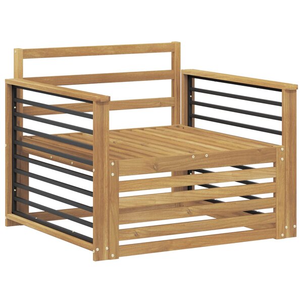 vidaXL Canapé d’extérieur Bois d'Acacia Massif Blanc
